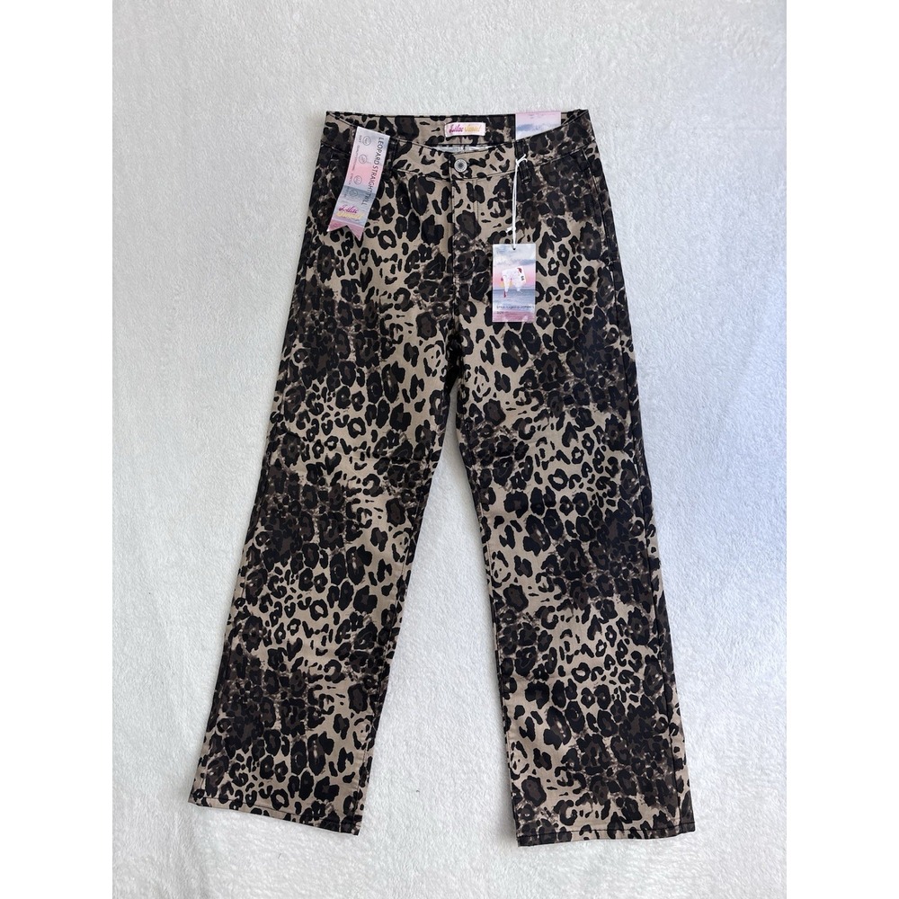 Lilac Sunset Women's Straight Leg Leopard Print Pants Size 11